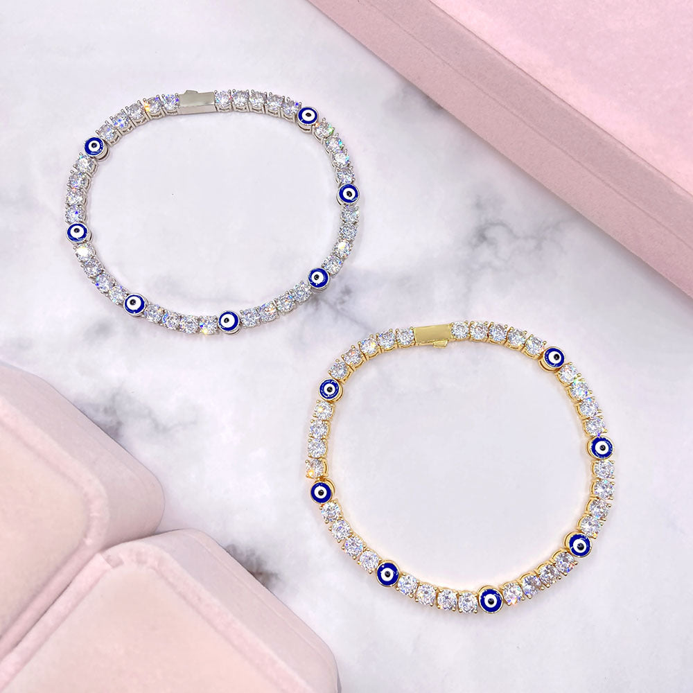 ICY EVIL EYE BRACELET