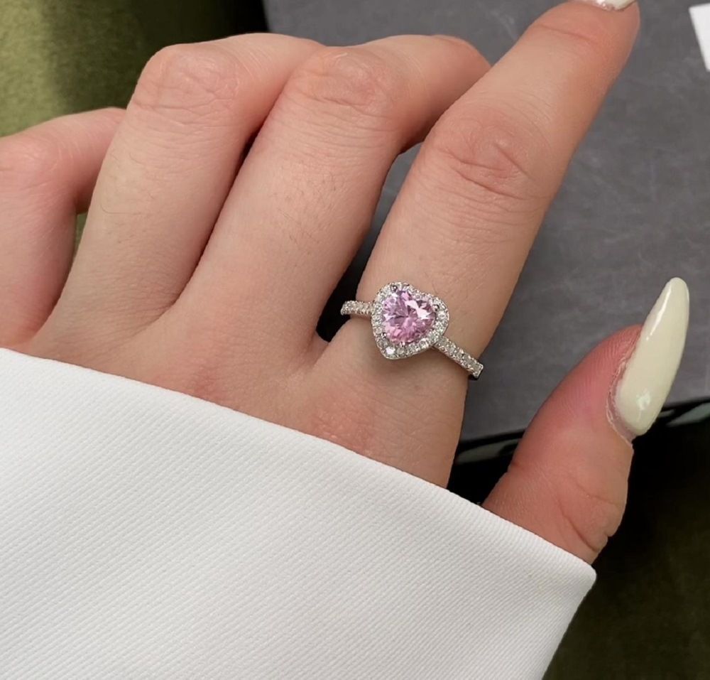 BETTY STERLING SILVER RING/PINK